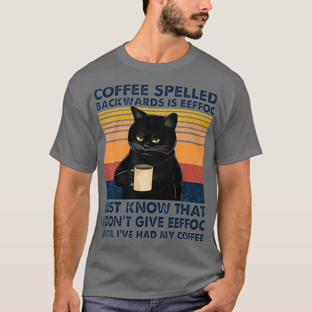 Der Kaffee, der zurückgeschraubt wird, ist das Tri T-Shirt (Vorderseite)
