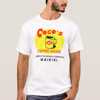 Der Kaffee-Geschäft Waikiki des Cocos T-Shirt
