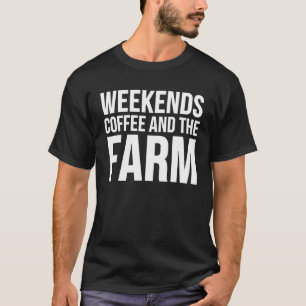 Der Kaffee und der Bauernhof - Funny Bauer T-Shirt