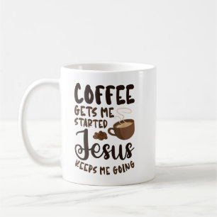 Der Kaffee wird mir Behalten, dass Jesus mich Caff Kaffeetasse
