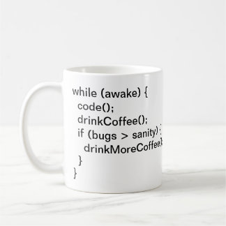 Der Kaffeekontakt des Programmierers Kaffeetasse