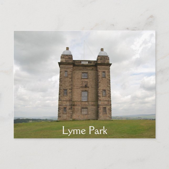 Der Käfig, die Postkarte von Lyme Park (Vorderseite)