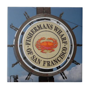 Der Kai San Francisco des Fischers Fliese