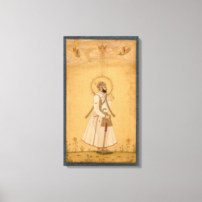 Der Kaiser Farrukhsiyar (1683-1719) aus dem Larg Leinwanddruck (Vorderseite)