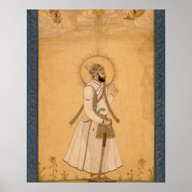 Der Kaiser Farrukhsiyar (1683-1719) aus dem Larg Poster (Vorne)