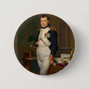 Der Kaiser Napoleon in seinem Arbeitszimmer in den Button