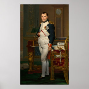 Der Kaiser Napoleon in seinem Arbeitszimmer in den Poster