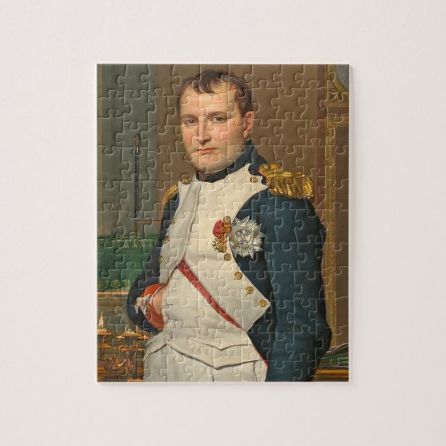 Der Kaiser Napoleon in seiner Studie beim Puzzle (Vertikal)
