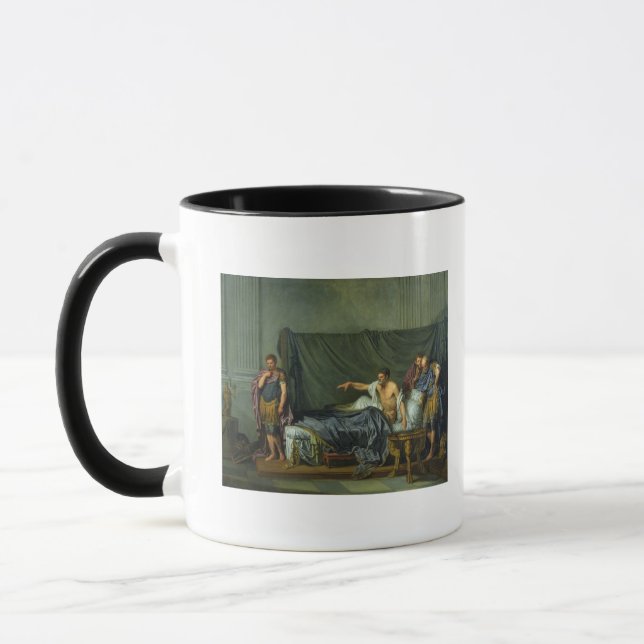 Der Kaiser Severus, das seinen Sohn rügt Tasse (Links)
