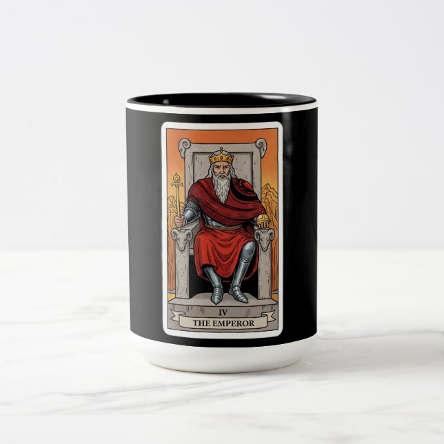 Der Kaiser Tarot Zweifarbige Tasse (Mittel)