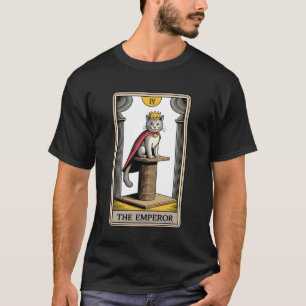Der Kaiser Tarotkarte Mystische Katze Kratzbaum T-Shirt
