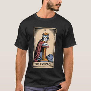 Der Kaiser Tarotkarte Mystische Katze Kratzbaum T-Shirt