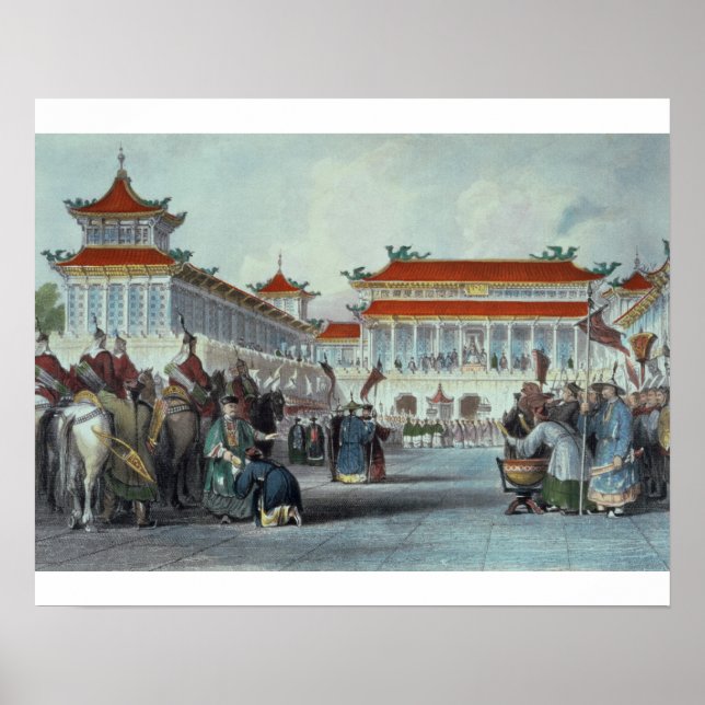 Der Kaiser Teon-Kwang überprüfte seine Garden, Pal Poster (Vorne)