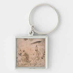 Der Kaiser Timur auf seinem Thron Schlüsselanhänger