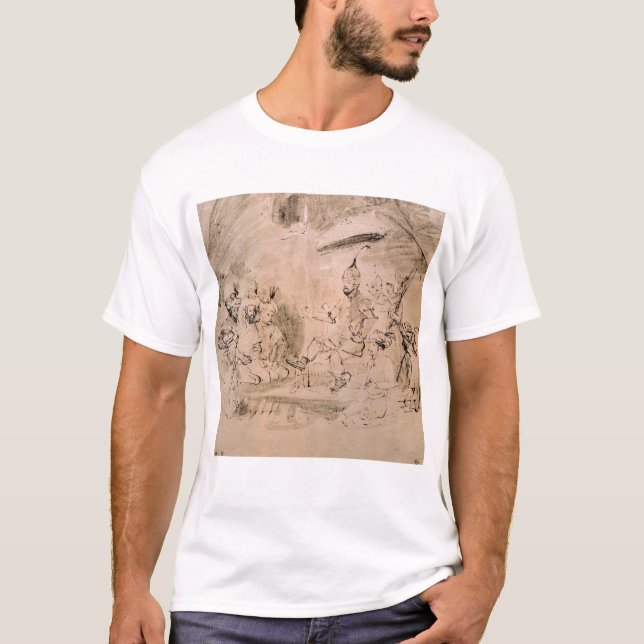 Der Kaiser Timur auf seinem Thron T-Shirt (Vorderseite)