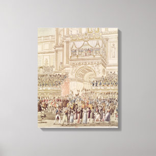 Der Kaiser und die Kaiserin, welche die Leinwanddruck