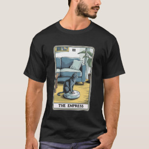 Der Kaiserin-Tarotkarten-Katzen-Roboter-Staubsauge T-Shirt