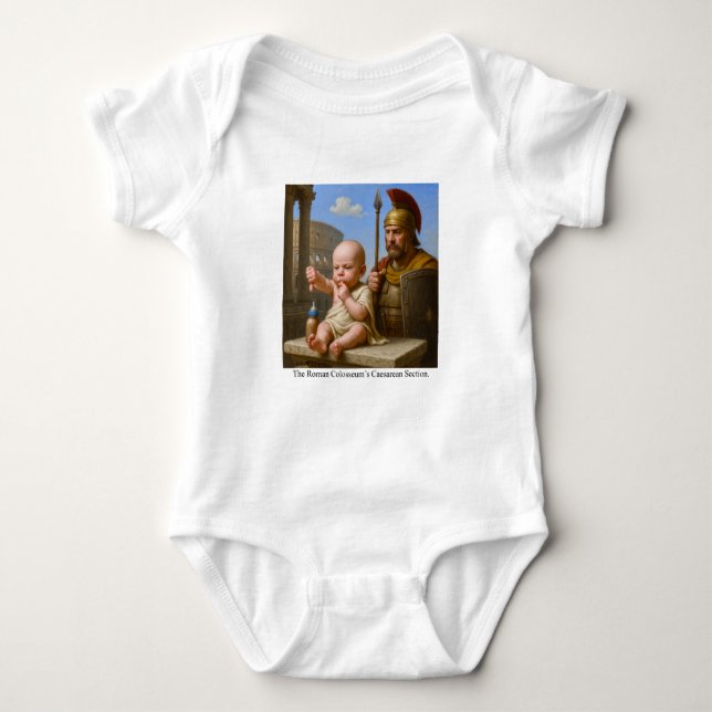 Der Kaiserschnitt des römischen Kolosseums Baby Strampler (Vorderseite)