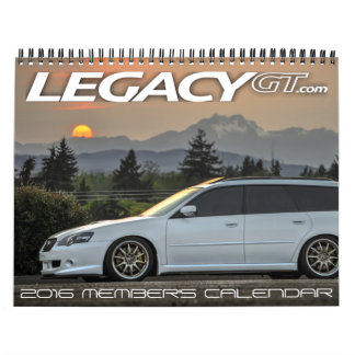 der Kalender 2016 LegacyGT.com-Mitgliedes
