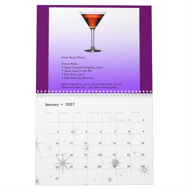 Der Kalender der Martini-Liebhaber 2010 (Jan 2027)