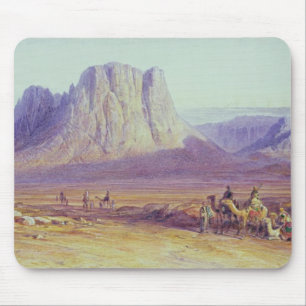 Der Kamel-Zug, Condessi, Berg Sinai, 1848 Mousepad