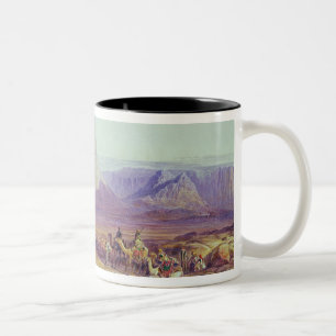 Der Kamel-Zug, Condessi, Berg Sinai, 1848 Zweifarbige Tasse