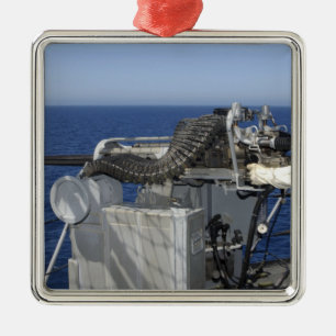 Der Kamerad eines US-Marine-Artilleristen Silbernes Ornament