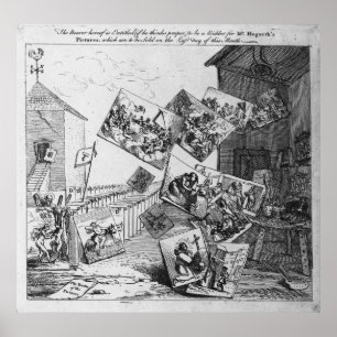 Der Kampf der Bilder, 1745 Poster