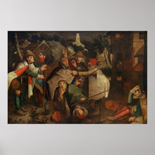 Der Kampf der Blinden Männer, 1643 Poster (Vorne)