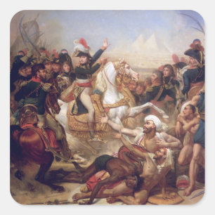 Der Kampf der Pyramiden, am 21. Juli 1798 Quadratischer Aufkleber