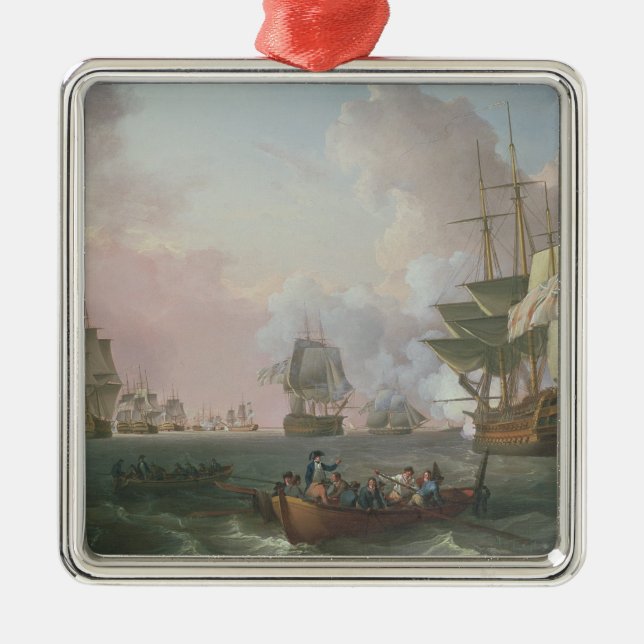 Der Kampf des Nils Silbernes Ornament (Vorne)
