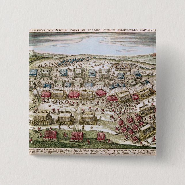 Der Kampf des weißen Berges, am 8. November 1620 Button (Vorderseite)