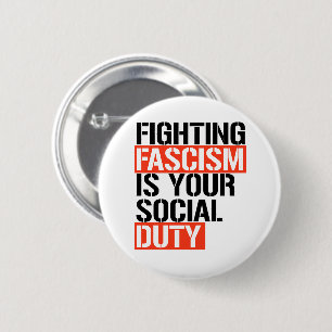Der Kampf gegen den Faschismus ist Ihre Pflicht Button