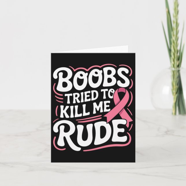 Der Kampf gegen den sonnigen Brustkrebs in Pink Ri Karte (Vorderseite)