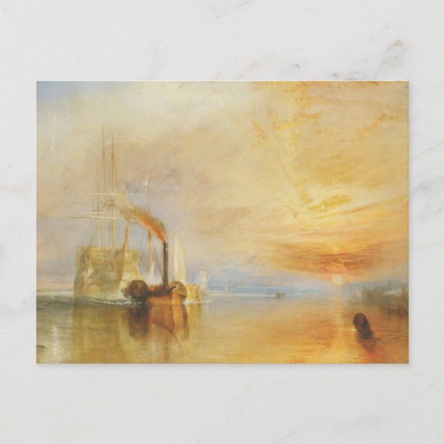 Der Kampf gegen den Temeraire Postkarte (Vorderseite)