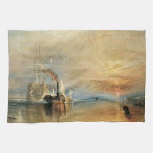 Der Kampf gegen den Temeraire von Joseph Turner, M Geschirrtuch