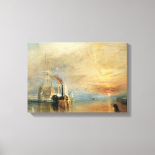 Der Kampf gegen den Temeraire von Joseph Turner, M Leinwanddruck