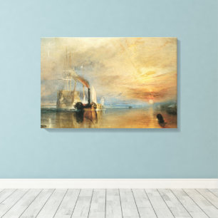 Der Kampf gegen den Temeraire von Joseph Turner, M Leinwanddruck