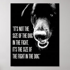 Der Kampf im Dog Poster