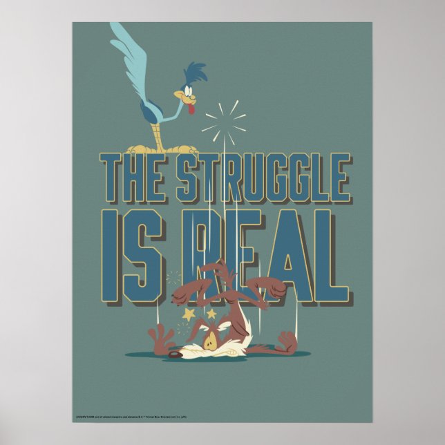 Der Kampf ist echt ROAD RUNNER™ & Willi Kojote Poster (Vorne)