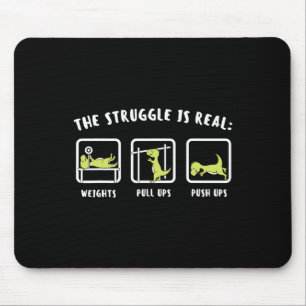 Der Kampf ist echte Dinosaur-Fitness T-rex Gym Lo Mousepad
