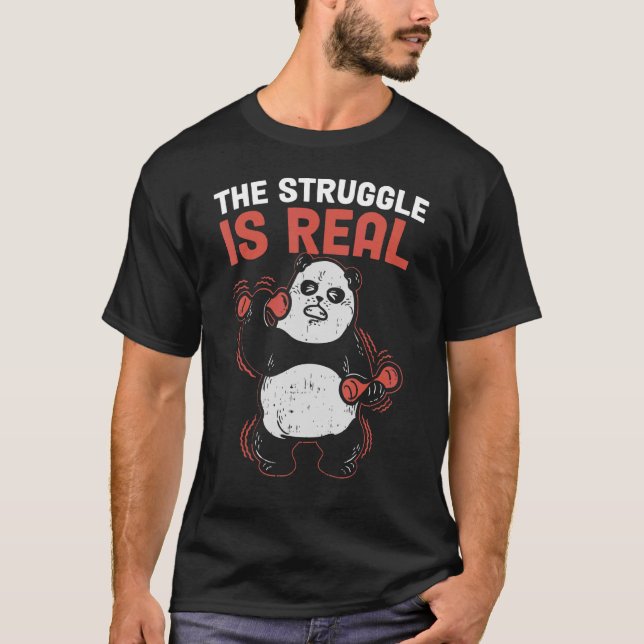 Der Kampf ist echter Panda T-Shirt (Vorderseite)