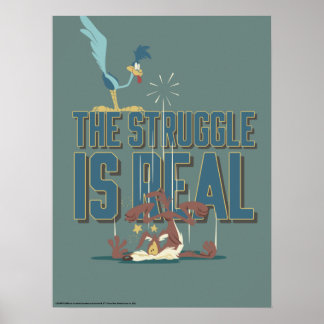 Der Kampf ist echter STRASSENRUNNER™ & Wile E. Coy Poster