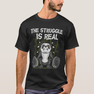 Der Kampf ist ein echter, gewichteter Panda-Bär Fi T-Shirt