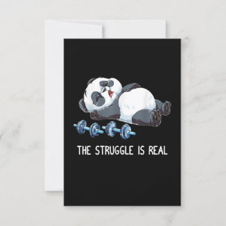 Der Kampf ist ein echtes Panda-Weisheit Einladung