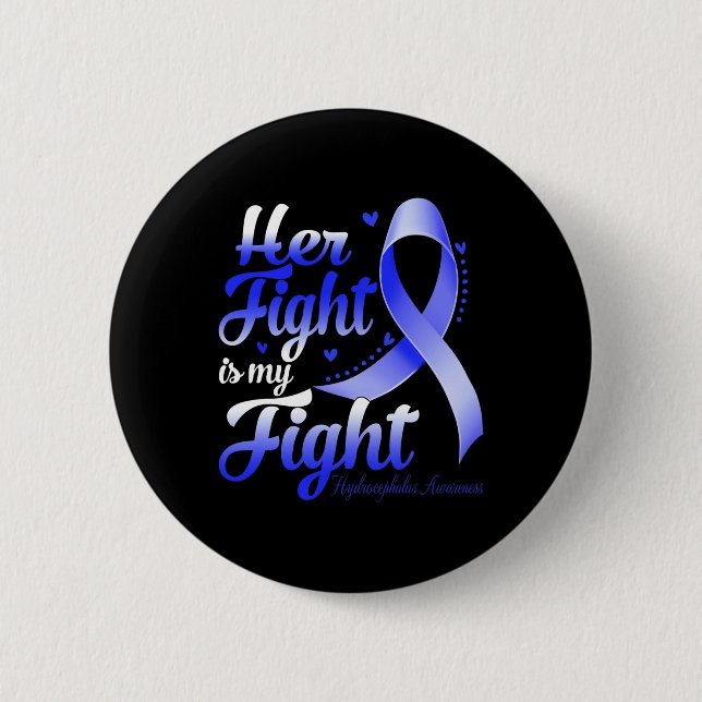 Der Kampf ist mein Kampf gegen den Hydrocephalus,  Button (Vorderseite)