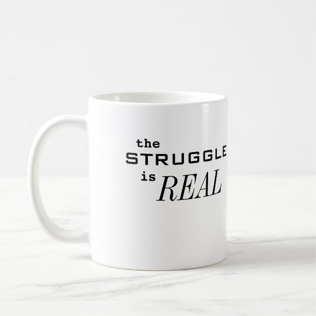 Der Kampf ist REAL Kaffeetasse (Links)