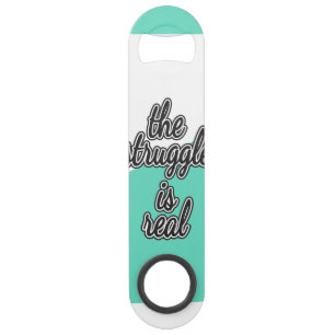 Der Kampf ist wirklicher Farbblock Speed Flaschenöffner