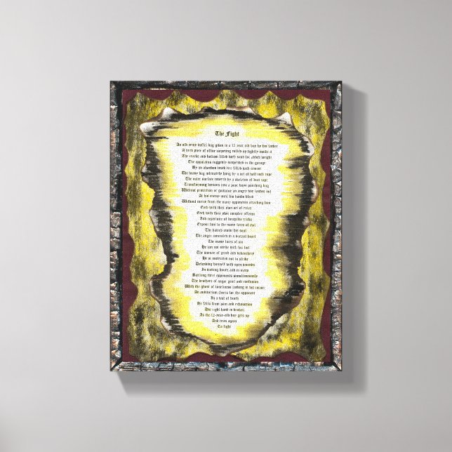 Der Kampf Leinwanddruck (Vorderseite)