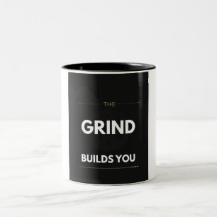 Der Kampf Macht Dich Stark Powerlifting-Gym-Motiva Zweifarbige Tasse